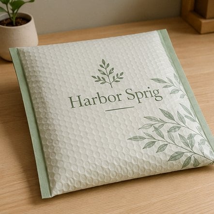 Bubble-Lined Poly Mailer with custom branding