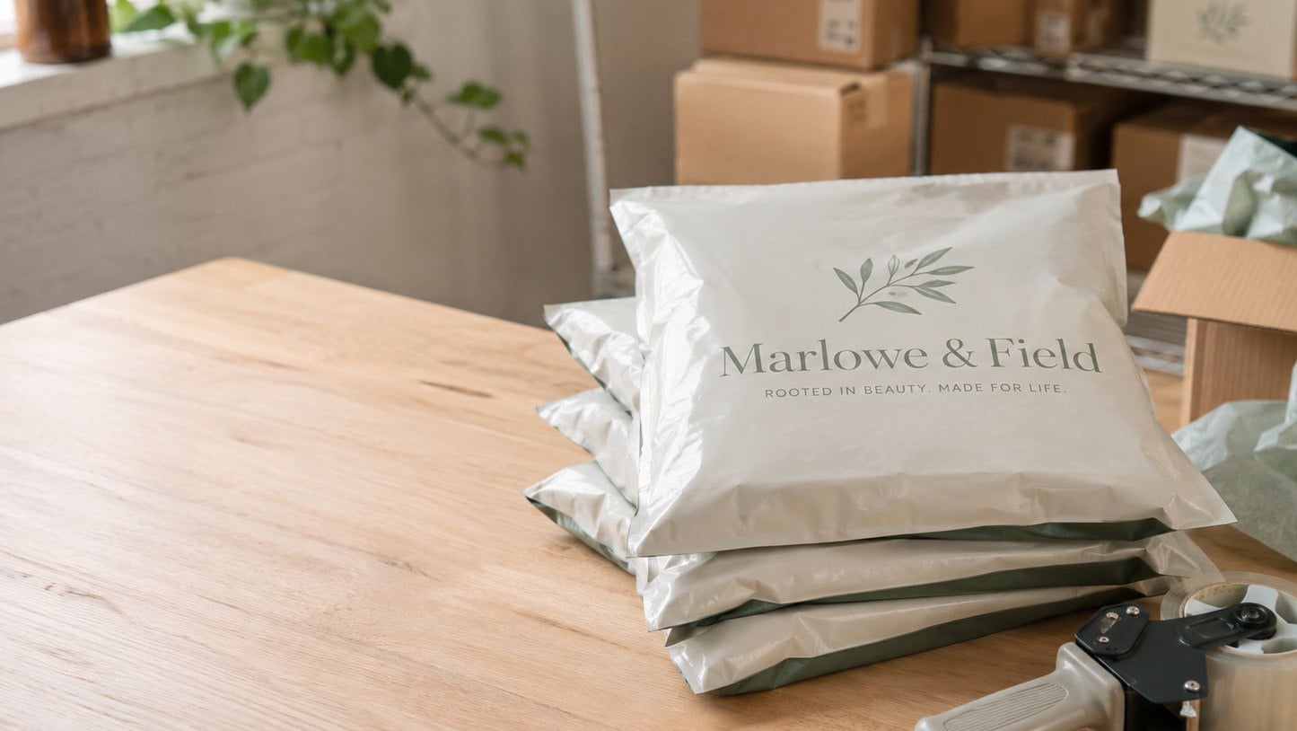 Custom printed poly mailers with logo
