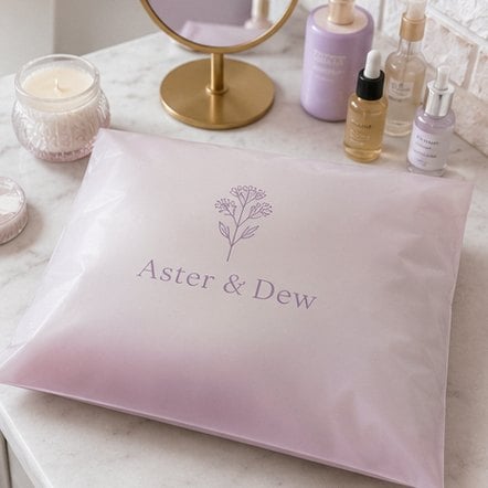 Customized poly mailers for beauty and skincare