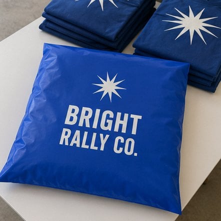 Customized poly mailers for nonprofits and event merch