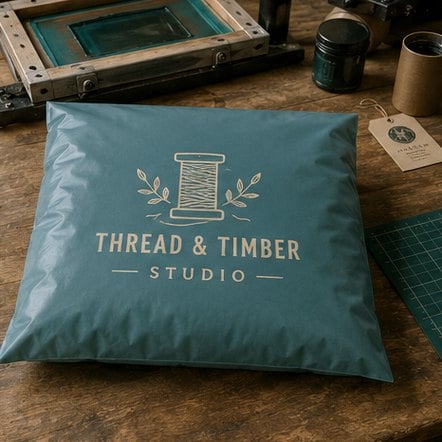 Customized poly mailers for print-on-demand and makers